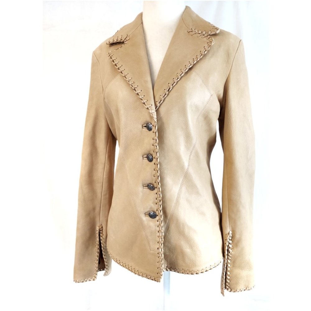 WESTERN Whipstich Exquisite Fitted Boho Jacket S
